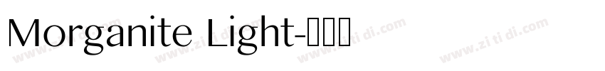 Morganite Light字体转换